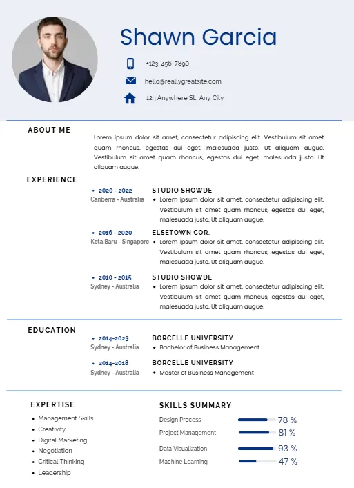 Additional CV Design